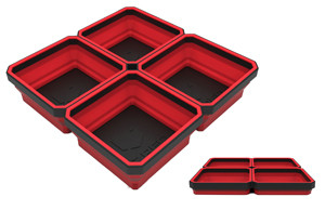 EZRED Red Expandable Magnetic Tray - EZTRAY-QRD