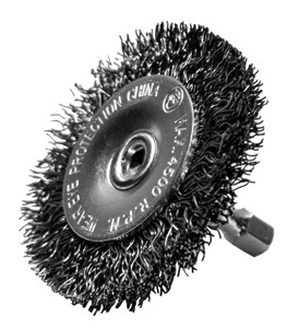 Century Drill & Tool 2.5" Coarse Radial Hex Shank .0118 Wire Brush - CY76421