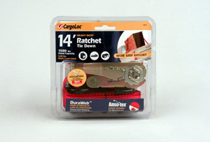 CargoLoc Ratchet Tie Down 1" x 14 ft x 1500 lbs S-Hooks - CK84022