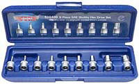 VIM Tools 9 Piece Stubby Hex Bit Set 3/32-3/8 - VMSHI400