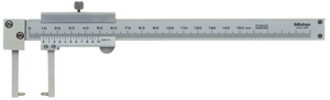 Mitutoyo Vernier Neck Caliper, Point Jaw Outside Type, 0-150mm - 536-152