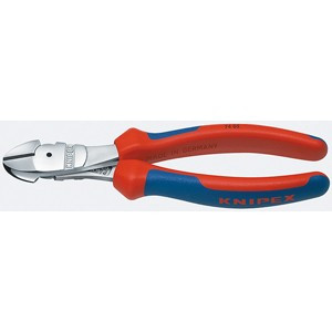 Knipex High Leverage Diagnol Cutters 1000Volt Insulated - KX7405250