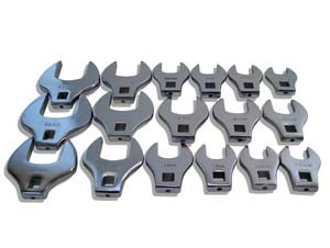 V8 Tools 17 Piece Metric 1/2" Drive Crowfoot Set - VT7917