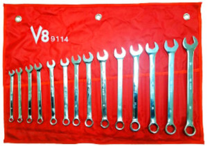 V8 Tools 14pc Long Pattern Metric Wrench Set - VT9114
