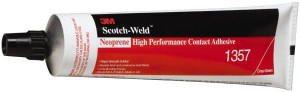 3M 5 oz Tube Gray Contact Adhesive Series 1357, 30 min Working Time, Bonds to Foam, Rubber & Vinyl 7000000800 - 33010059