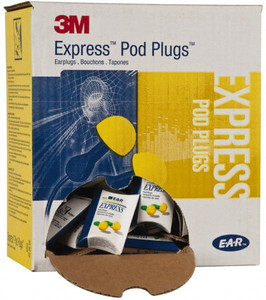 3M Pack (100) Disposable, Uncorded, 25 dB Earplugs Yellow, 100 Pairs 7000002308 - 09797606