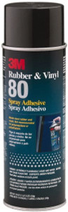 3M 19 oz Aerosol Yellow Spray Adhesive High Tack, 300°F Heat Resistance, 28 Sq Ft Coverage, High Strength Bond, 30 min Max Bonding Time, Flammable, Series Rubber & Vinyl 80 7000028604 - 33010141