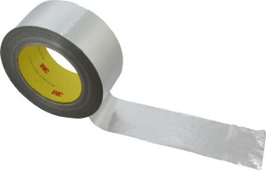 3M 36 Yd Long x 2" Wide, Series 363, Silver Aluminum Tape 7.3 mil Thick, 135 Lb/In Tensile Strength 7000028867 - 00129296