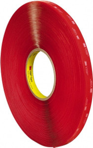 3M 1/4" x 36 Yd Acrylic Adhesive Double Sided Tape Polyethylene Film Liner, Series 4910 7000028926 - 03661469