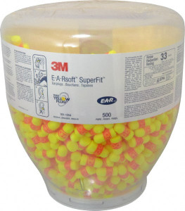 3M 500 Qty 1 Pack One Touch Disposable Earplug Refill with 33 dB Earplugs Yellow Earplugs, 500 Pairs 7000042881 - 80110588