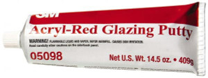 3M 14.5 oz Tube Red Acrylic & Latex Putty Series 05098 7000045481 - 86097441