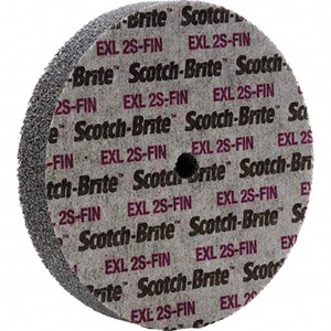 3M 6" Diam, 1" Face Width, 1/2" Center Hole, Fine Grade, Silicon Carbide Deburring Wheel Unitized, Soft Density 2 Grade, 5,000 RPM 7000046026 - 01175355