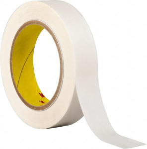 3M 1" x 36 Yd Acrylic Adhesive Double Sided Tape 3.9 mil Thick, Clear, Polyester Film Liner, Continuous Roll, Series 444 7000048420 - 65364614