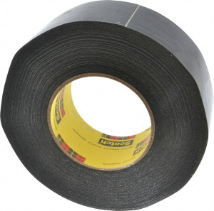 3M 2" Wide x 180 ft. Long x 10.6 mil Black Crepe Paper Masking Tape Rubber Adhesive, 34 Lb/In Tensile Strength, Series 226 7000048633 - 06269526