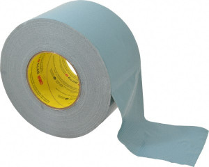 3M 55m x 4" x 12.1 mil Blue Polyethylene Film Duct Tape Rubber Adhesive, 36 Lb Tensile Strength, 200°F Max, Series 8979 7000049207 - 53338299