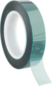 3M 1" Wide x 72 Yd Long x 3.2 mil Green Polyester Film Masking Tape Silicone Adhesive, Series 8992 7000049776 - 54993068