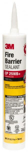 3M 27 oz Cartridge Red Acrylic & Latex Joint Sealant -20 to 180°F Operating Temp, 10 min Tack Free Dry Time, Series CP 25WB 7000059394 - 80127913