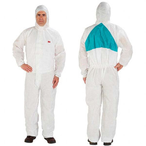 3M Disposable & Chemical Resistant Coveralls, Garment Style: Coveralls, Garment Type: General Purpose, Material: SMS, Size: Large, Color: White, ISO Class: NonCleanroom 7000088986 - 90299637