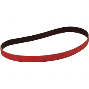 3M 1/2" Wide x 24" OAL, 60 Grit, Ceramic Abrasive Belt Ceramic, Medium, Coated, YF Weighted Cloth Backing, Wet/Dry, Series 777F 7000118440 - 01759422