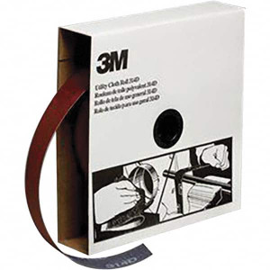 3M 1-1/2" x 50 Yd 80 Grit Aluminum Oxide Shop Roll Medium Grade, J Weighted Cloth Backing 7000118531 - 06363469