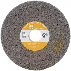 3M 6" Diam, 1/2" Face Width, 1" Center Hole, Fine Grade, Silicon Carbide Deburring Wheel Convolute, Soft Density 6 Grade, 6,000 RPM 7000120904 - 01261627