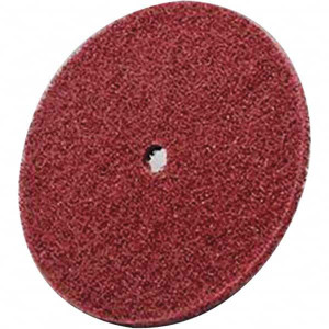 3M 6" Fine Grade Aluminum Oxide Deburring Disc 1/2" Center Hole, Arbor Connection, Maroon, 4,000 Max RPM 7000121005 - 08659401