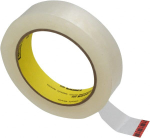 3M 1" x 72 Yd Clear Acrylic Adhesive Packaging Tape Polypropylene Film Backing, 2.5 mil Thick, Series 605 7000123570 - 65364044