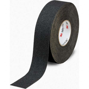3M Floor & Egress Marking Tape & Strips, Type: Tape, Surface Type: Anti-Slip, Special Color Properties: No Special Color Properties, Color: Black, Pattern: Solid Color, Traffic Type: General Traffic 7000126118 - 79109260
