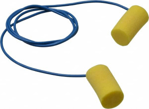 3M 200 Qty 1 Pack Disposable, Corded, 33 dB, Barrel Earplugs Yellow, 200 Pairs 7000127207 - 85305464