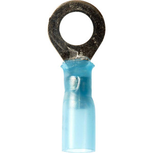 3M 16-14 AWG Partially Insulated Crimp Connection Circular Ring Terminal 1/4" Stud, 1.1" OAL x 0.47" Wide, Copper Contact 7000133388 - 73125866