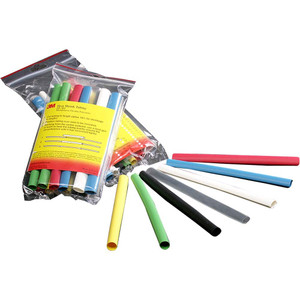 3M 48" Long, 2:1, Polyolefin Heat Shrink Electrical Tubing Black 7000133520 - 77677367