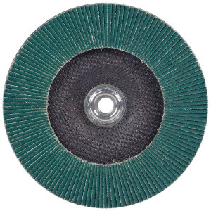 3M 7" 36 Grit 5/8-11 Center Hole Type 27 Zirconia Alumina Flap Disc Very Coarse Grade, Coated, Arbor Attachment, Cloth Backing, 8,600 RPM 7010300165 - 71369847