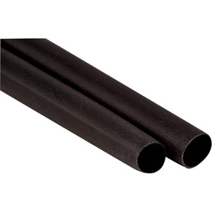 3M 6" Long, 4:1, Polyolefin Heat Shrink Electrical Tubing Black 7010319944 - 77654598