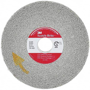 3M 8" Diam, 1" Face Width, 3" Center Hole, Medium Grade, Silicon Carbide Deburring Wheel Convolute, Hard Density 8 Grade, 4,500 RPM 7010366259 - 01260991