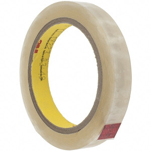 3M 36 Yd x 5/8" Clear Polyester Film Tape 4.1 mil, Rubber Adhesive, 43 Lb/In Tensile Strength, Series 396 7010373817 - 04582458