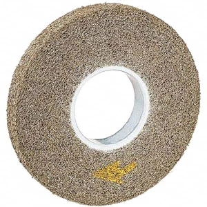 3M 6" Diam, 1" Face Width, 1" Center Hole, Fine Grade, Aluminum Oxide Deburring Wheel Convolute, Medium Density 5 Grade, 6,000 RPM 7100009186 - 01175777