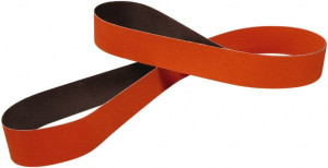 3M 3" Wide x 132" OAL, 60 Grit, Ceramic Abrasive Belt Ceramic, Medium, Coated, YF Weighted Cloth Backing, Wet/Dry, Series 984F 7100010398 - 64407232