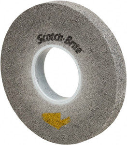 3M 8" Diam, 1" Face Width, 3" Center Hole, Fine Grade, Silicon Carbide Deburring Wheel Convolute, Soft Density 9 Grade, 4,500 RPM 7100042695 - 40530180