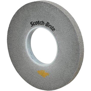 3M 6" Diam, 1/2" Face Width, 1" Center Hole, Fine Grade, Silicon Carbide Deburring Wheel Convolute, Medium Density 10 Grade, 6,000 RPM 7100050300 - 40530289