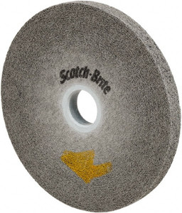 3M 6" Diam, 1/2" Face Width, 1" Center Hole, Fine Grade, Silicon Carbide Deburring Wheel Convolute, Soft Density 9 Grade, 6,000 RPM 7100050505 - 54223292