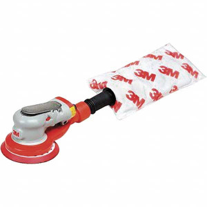 3M 10,000 OPM, 17 CFM Air Consumption, 90 psi Air Pressure, Palm Air Orbital Sander Round Pad, 7100053411 - 64398274