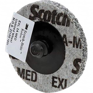 3M 2" Aluminum Oxide Quick Change Disc Type S Attachment, Medium Grade, Gray, Non-Woven, 22,100 RPM, Roloc TS Compatible 7100065108 - 74667478
