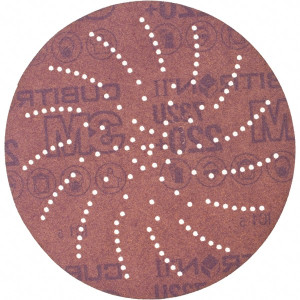 3M 5" Diam, 220 Grit, Ceramic Hook & Loop Disc Extra Fine Grade, Coated, Series 732U 7100066701 - 54870969