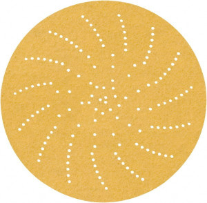 3M 6" Diam, 320 Grit, Aluminum Oxide Hook & Loop Disc Extra Fine Grade, Coated, C Weight Paper Backing, Series 236U 7100078159 - 32788507