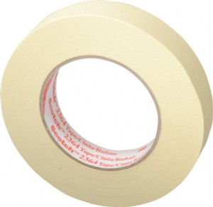 3M 1" Wide x 180 ft. Long x 6.5 mil Tan Paper Masking Tape Rubber Adhesive, 24 Lb/In Tensile Strength, Series 2364 7100094011 - 06270243 3M 1" Wide x 180 ft. Long x 6.5 mil Tan Paper Masking Tape Rubber Adhesive, 24 Lb/In Tensile Strength, Series 2364 7100094011 - 06270243