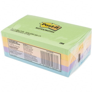 3M Pack of (5) 100 Sheet, 3 x 5", Note Pad/Writing Pad/Notebooks Ultra Colors 7100144043 - 81385908