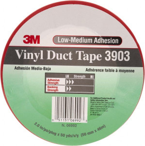 3M Duct & Foil Tape 3903 2"X50YD 6.5ML RED VINYL DUCT TAPE 7100148743 - 02498632