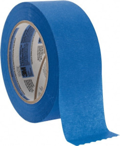 3M 2" Wide x 180 ft. Long x 5.7 mil Blue Paper Masking Tape 27 Lb/In Tensile Strength, Series 2090 7100186980 - 05573167