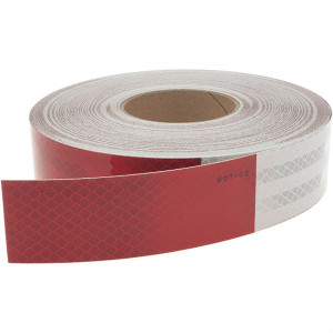 3M DOT Conspicuity Tape, Color: Red and White, Width (Inch): 2, Length (Feet): 150, Special Features: NonCorroding, Compliance Specifications: FMVSS 108 BD-KP1090 - 53608923