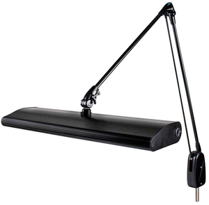 Dazor Black 43" Fluorescent Pivot Base Task Lamp - 125C3-BK-DL - 99-950-103 Dazor Black 43" Fluorescent Pivot Base Task Lamp - 125C3-BK-DL - 99-950-103